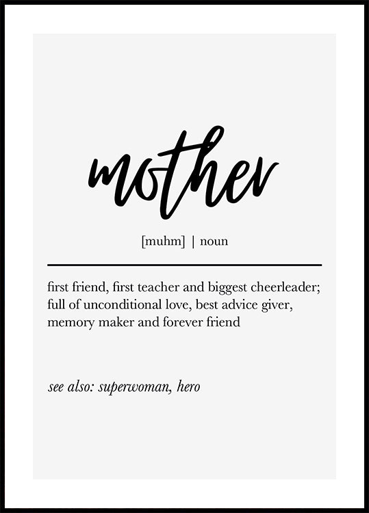 Mother Definition Poster