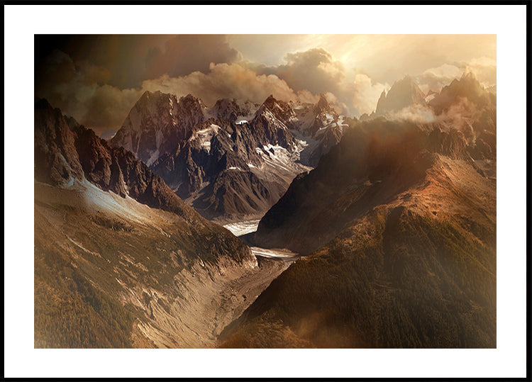 Mont Blanc Massiv Poster