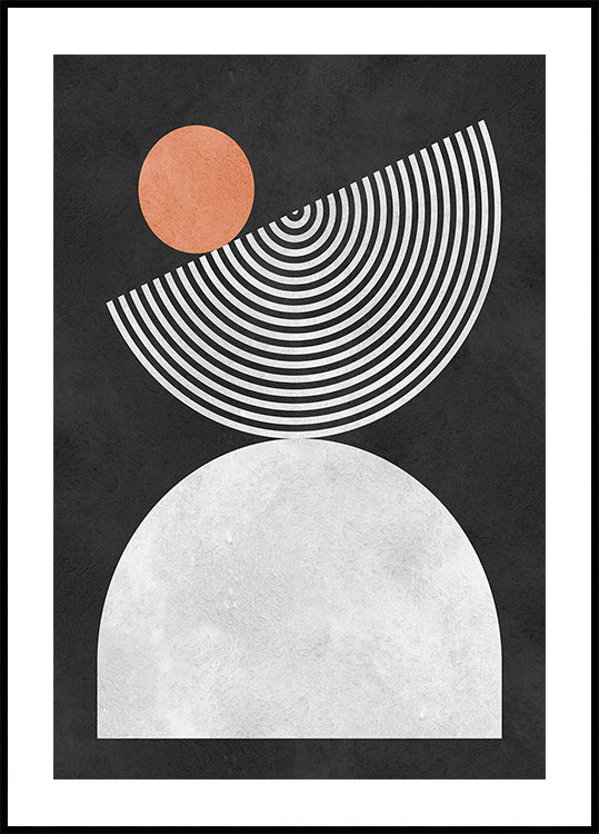 Lines and circles 9 Poster