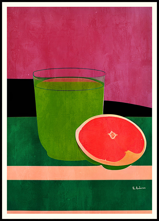 Pink, Little Grapefruit Poster