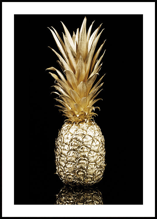 Golden Pineapple Poster
