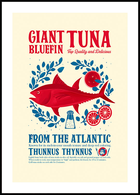 Tuna kitchen print Poster