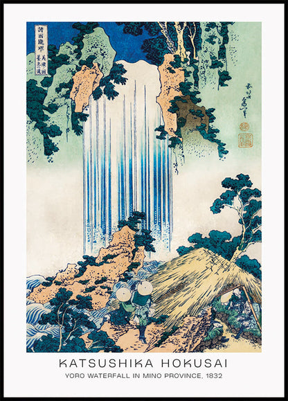 Yoro Waterfall By Katsushika Hokusai Poster