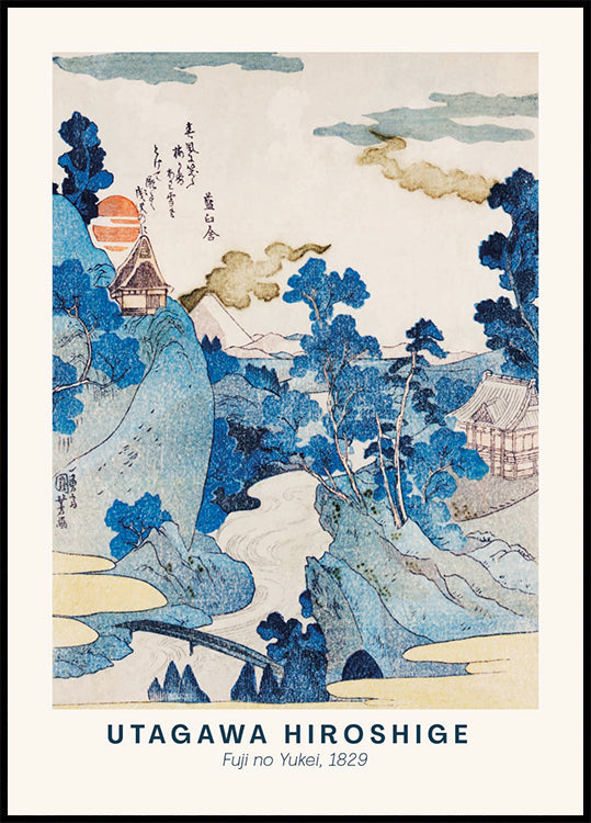 Fuji no Yukei Hiroshige Poster