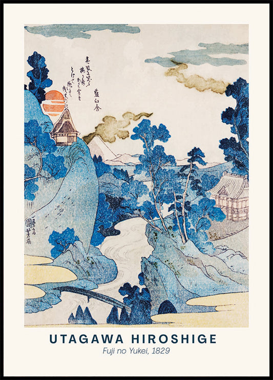 Fuji no Yukei Hiroshige Poster