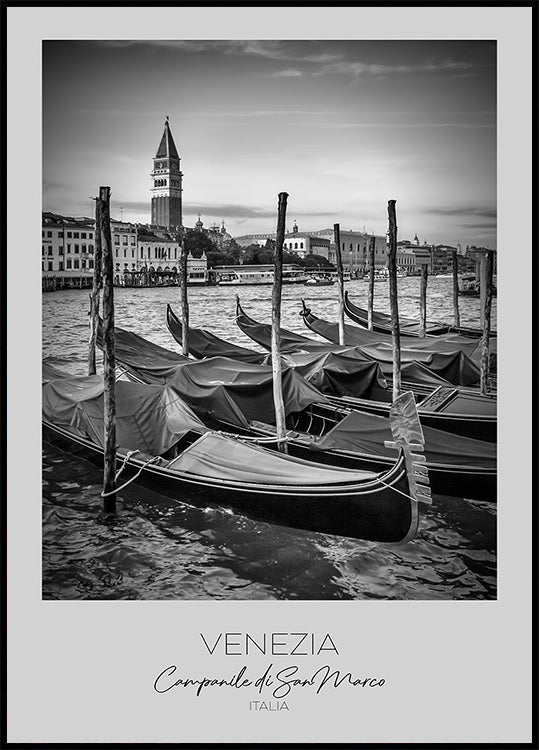 In focus: VENICE Grand Canal and St Mark's Campanile Poster