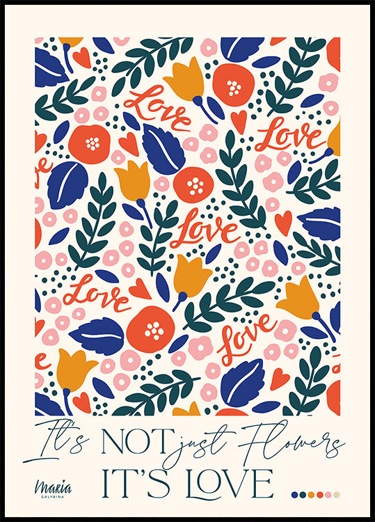 About Love. Tiny Flowers Poster