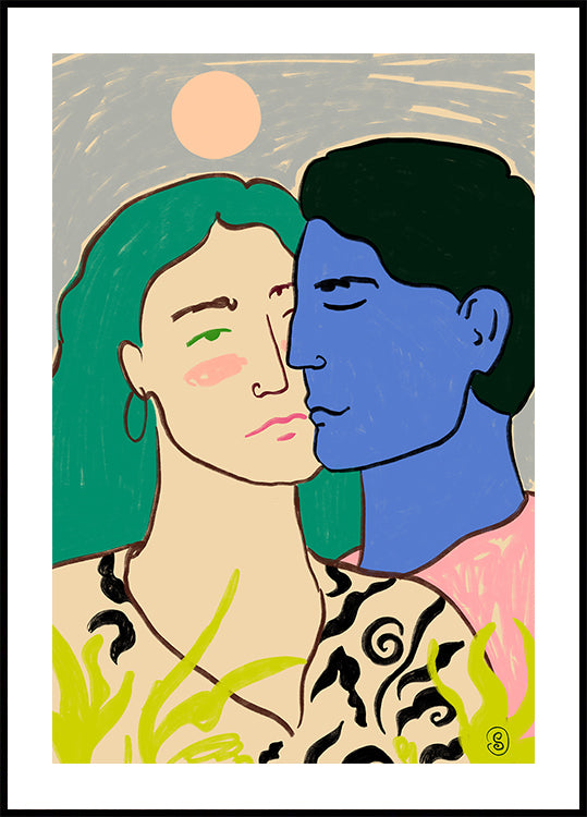 Lovers Under the Moon Poster