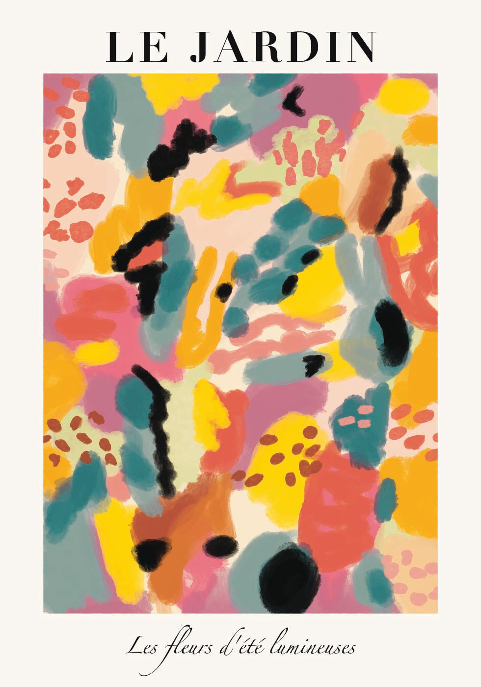 Le Jardin, luminous summer garden Poster