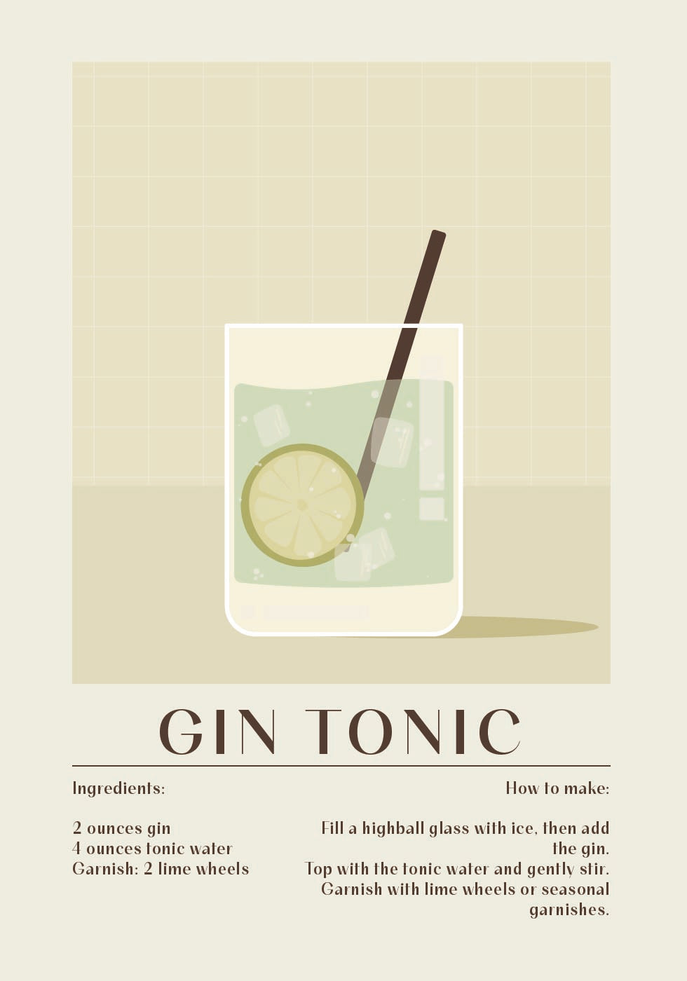 Gin Tonic Poster