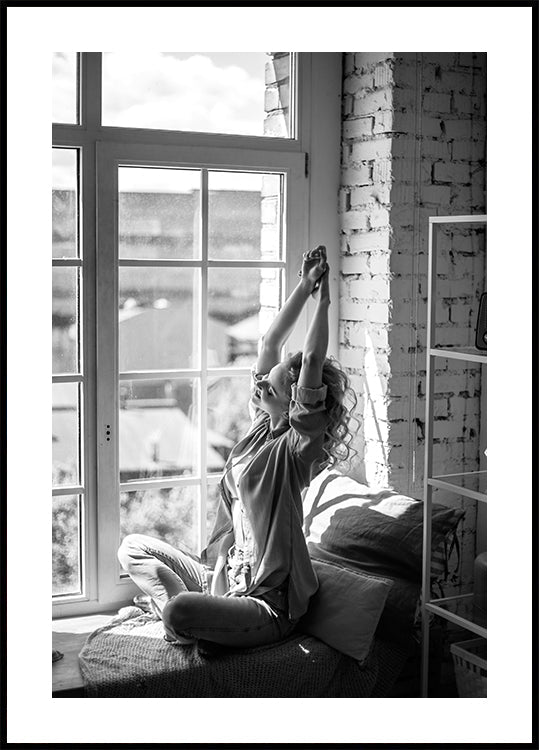 Morning Relaxation by the Window Poster