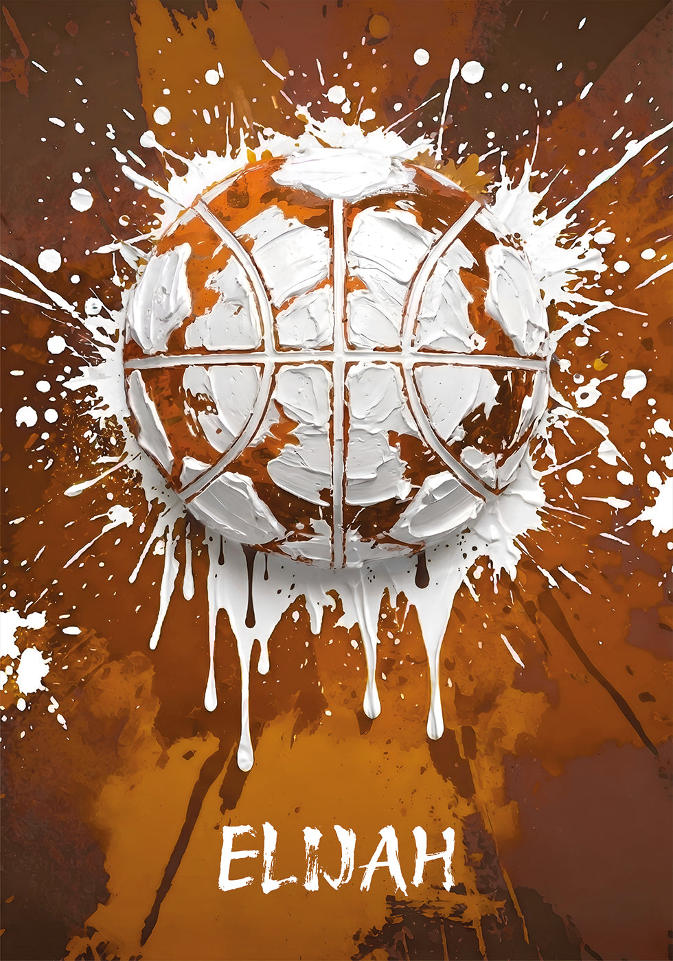 Graffiti Basketball Personal Name Poster