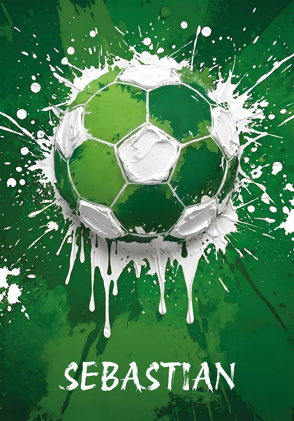 Graffiti Football Personal Name Poster
