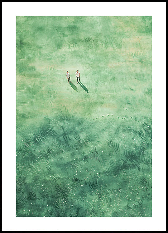 Green Grass Fields Poster
