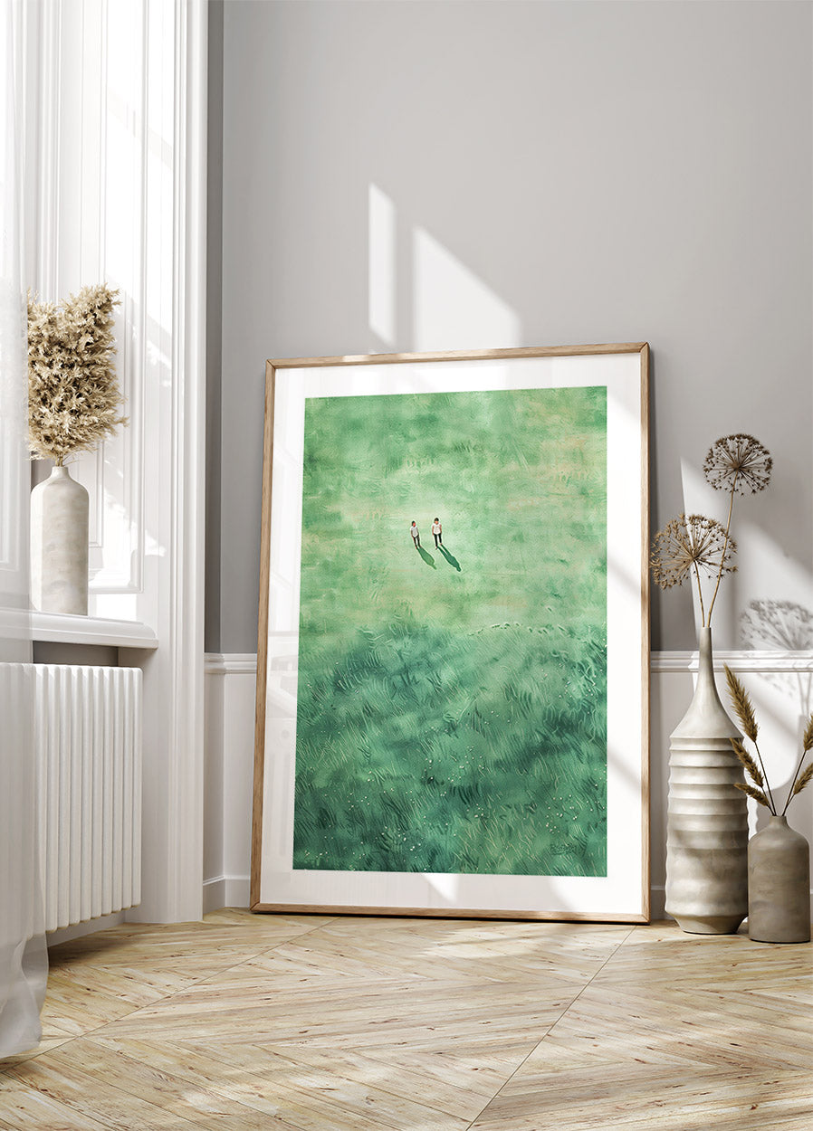 Green Grass Fields Poster