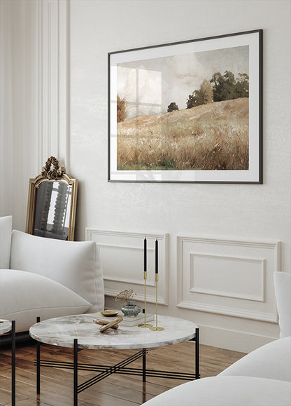 Grain Field, Landscape Study by Gustaf Rydberg Poster