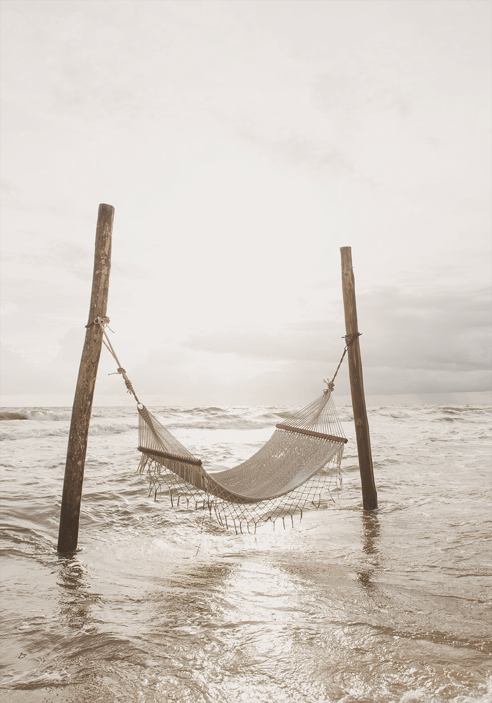 Hammock on a Tropical Beach Poster