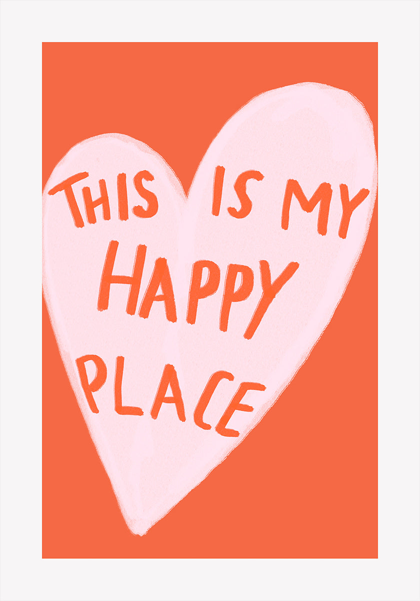 Happy Heart Message Poster