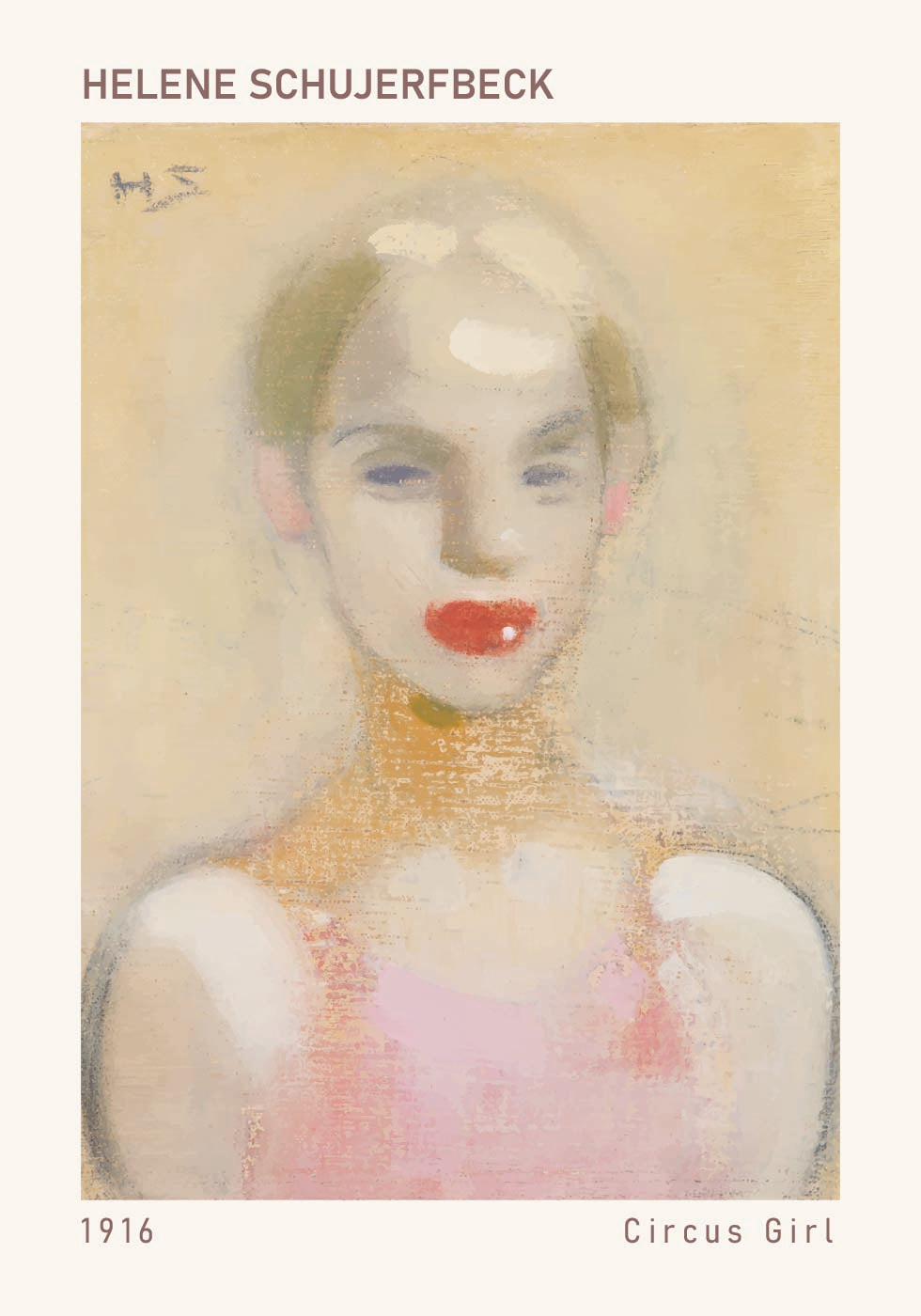 Circus Girl, Helene Schjerfbeck Poster