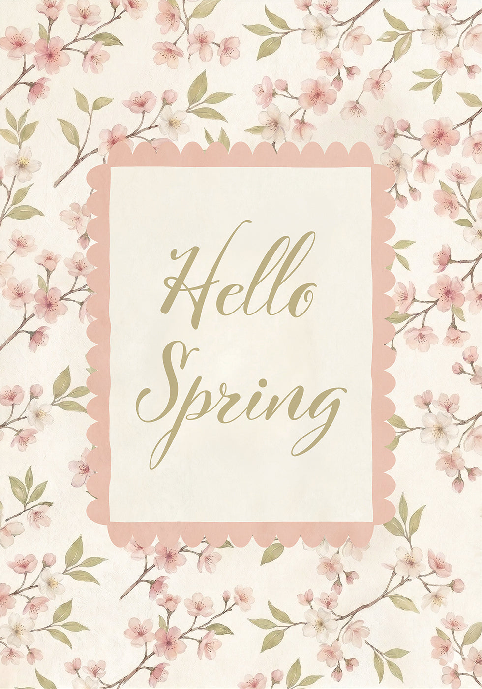Hello Spring Poster