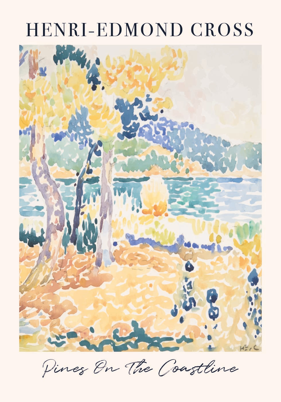 Pines on the Coastline Poster