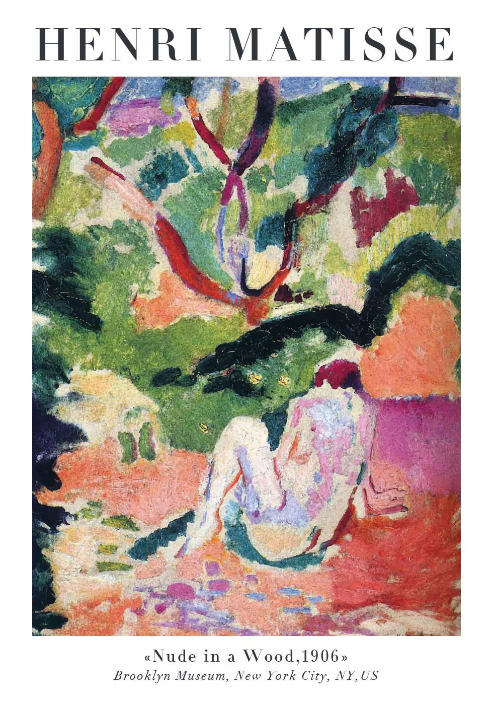 Henri Matisse Nude in a Wood Poster