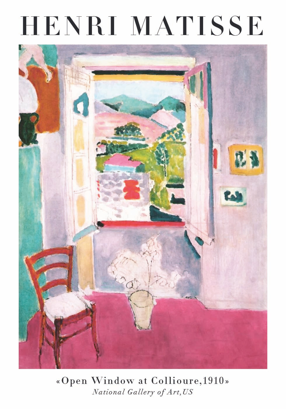 Open Window at Collioure Poster