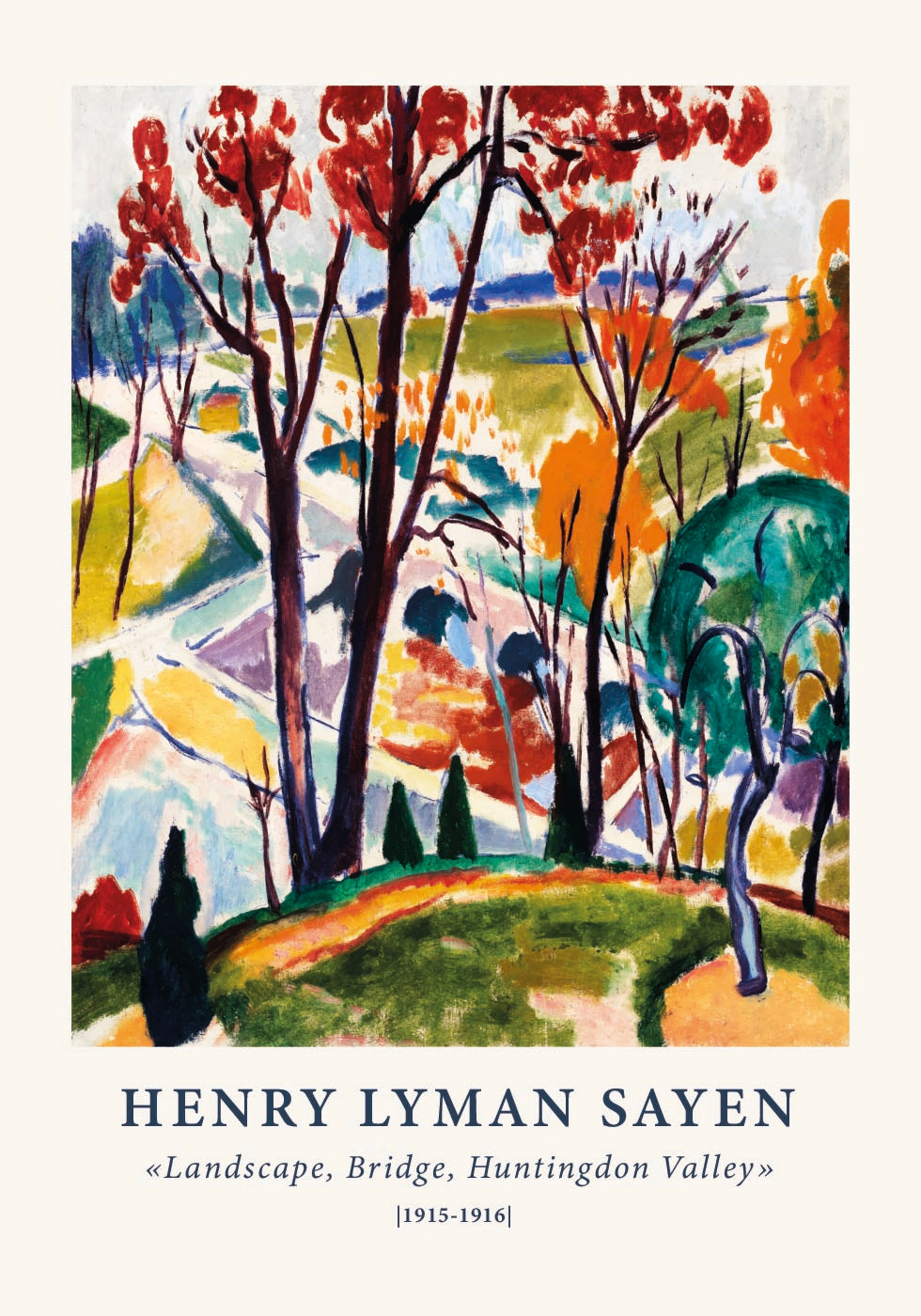 Henry Lyman Sayen, Huntingdon Valley Poster