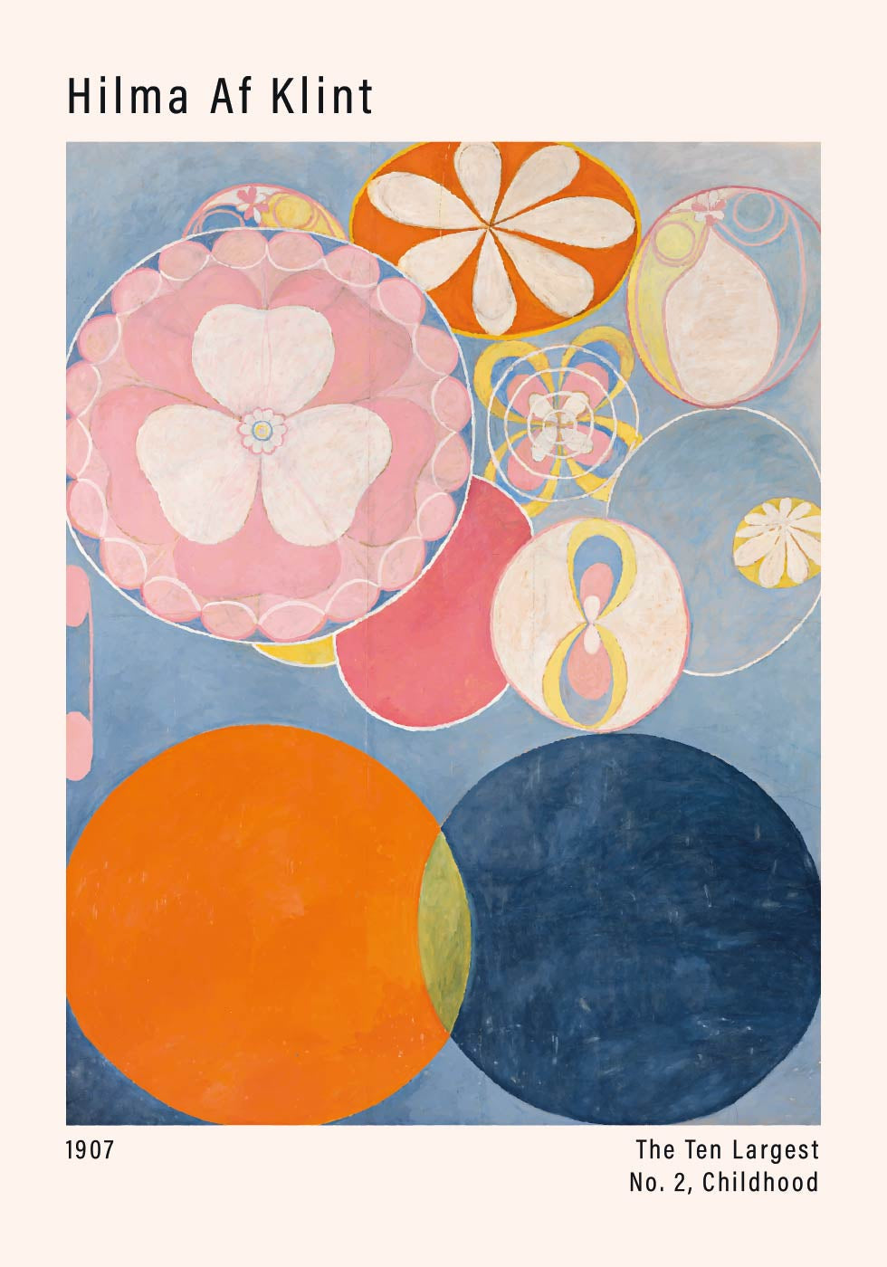 Colorful Abstract Art by Hilma Af Klint Poster