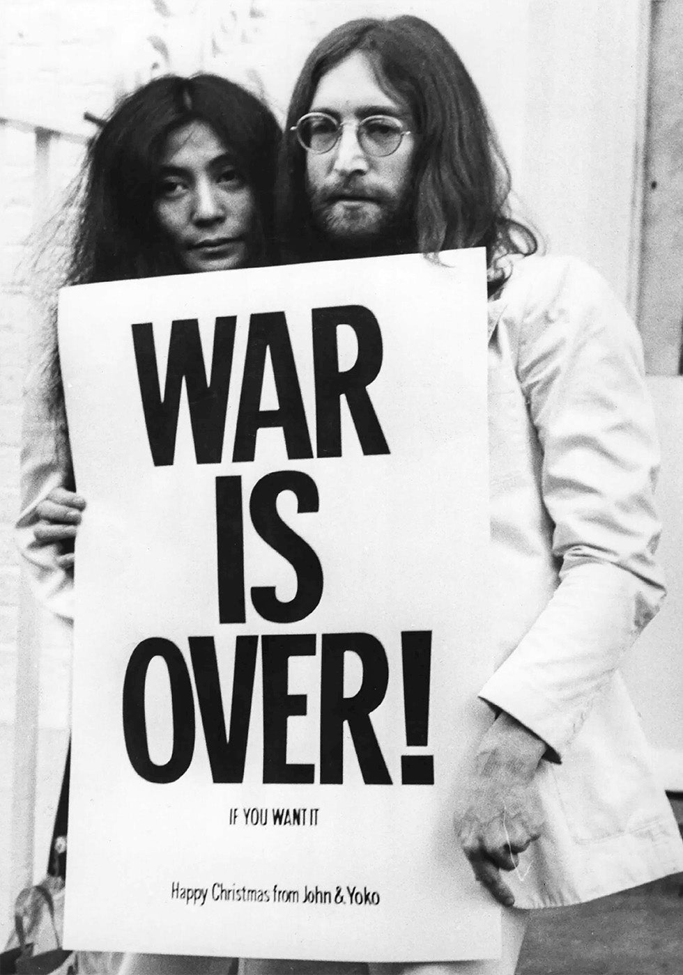 John Lennon & Yoko Ono - War is Over Poster