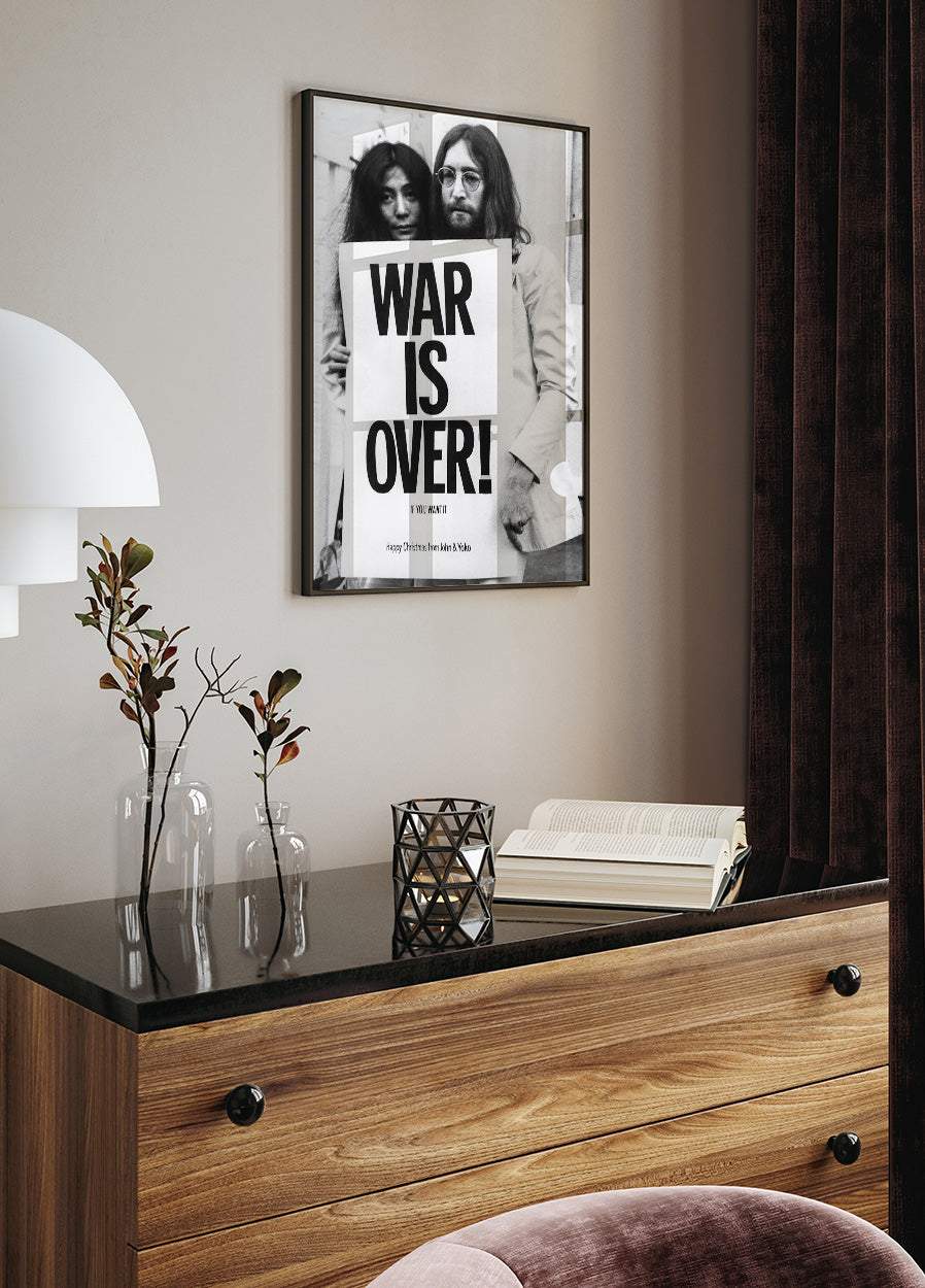 John Lennon & Yoko Ono - War is Over Poster