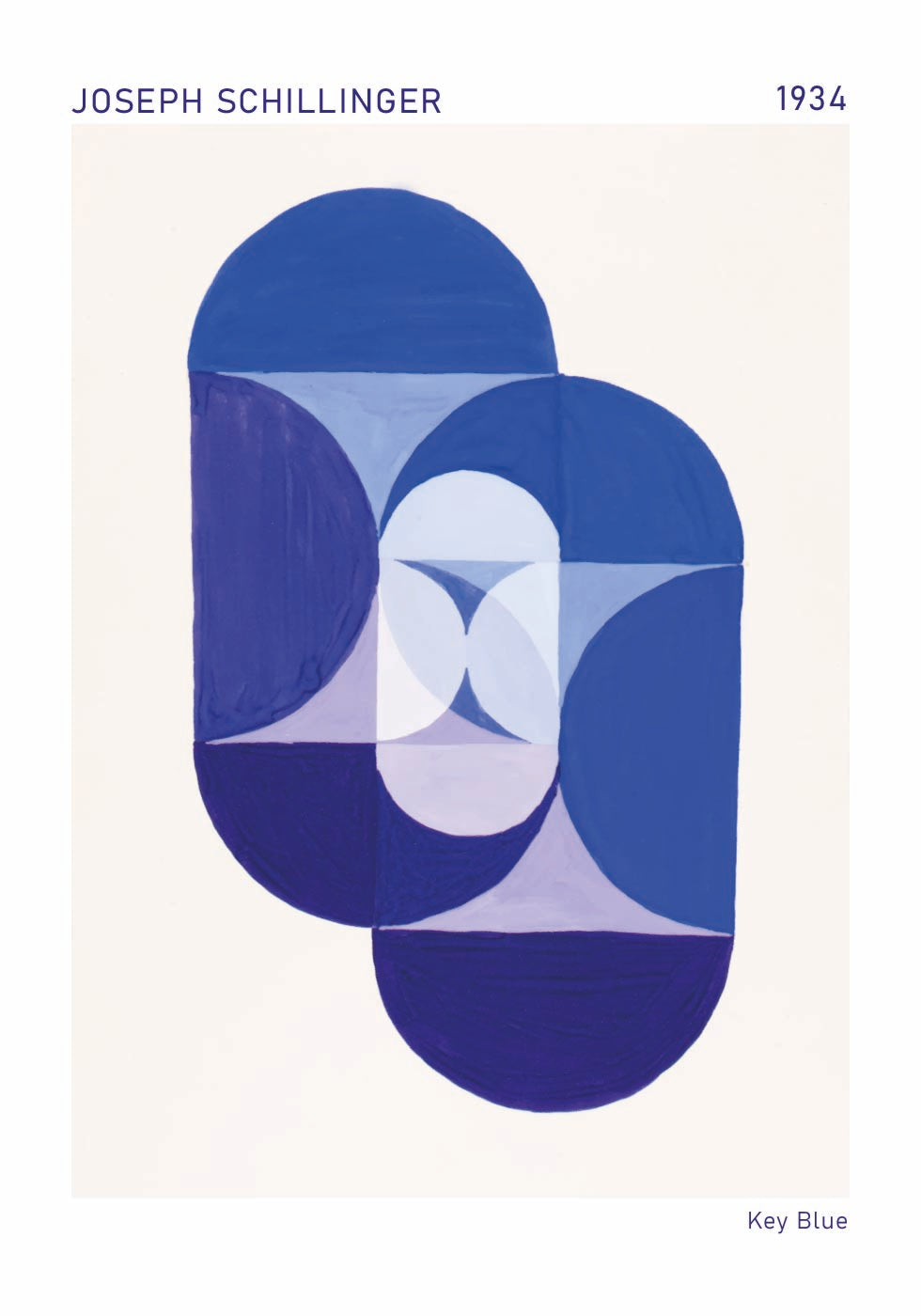 Key Blue, Joseph Schillinger Poster