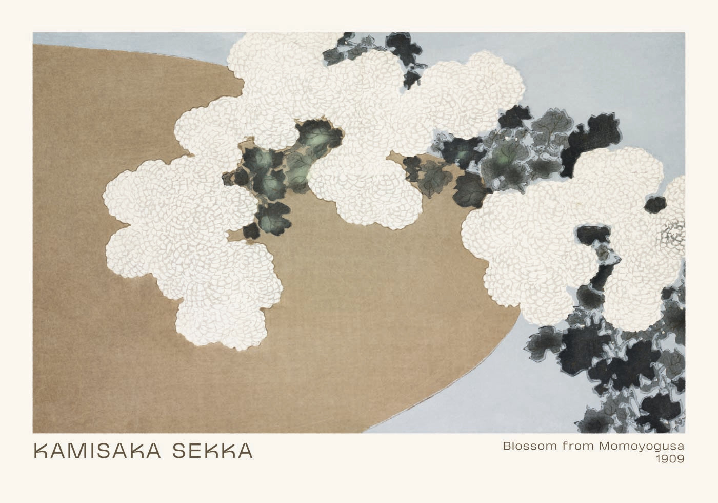 Blossom from Momoyogusa, Japanese floral abstract Poster