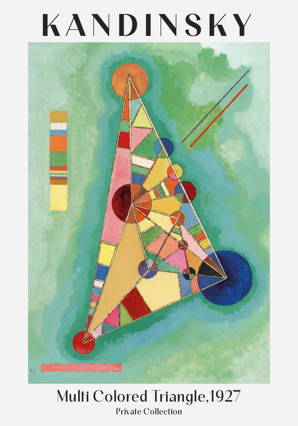Multi Colored Triangle, 1927, Wassily Kandinsky Poster