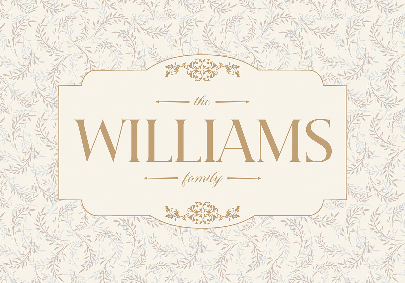 Last Name Family sign Personal Poster