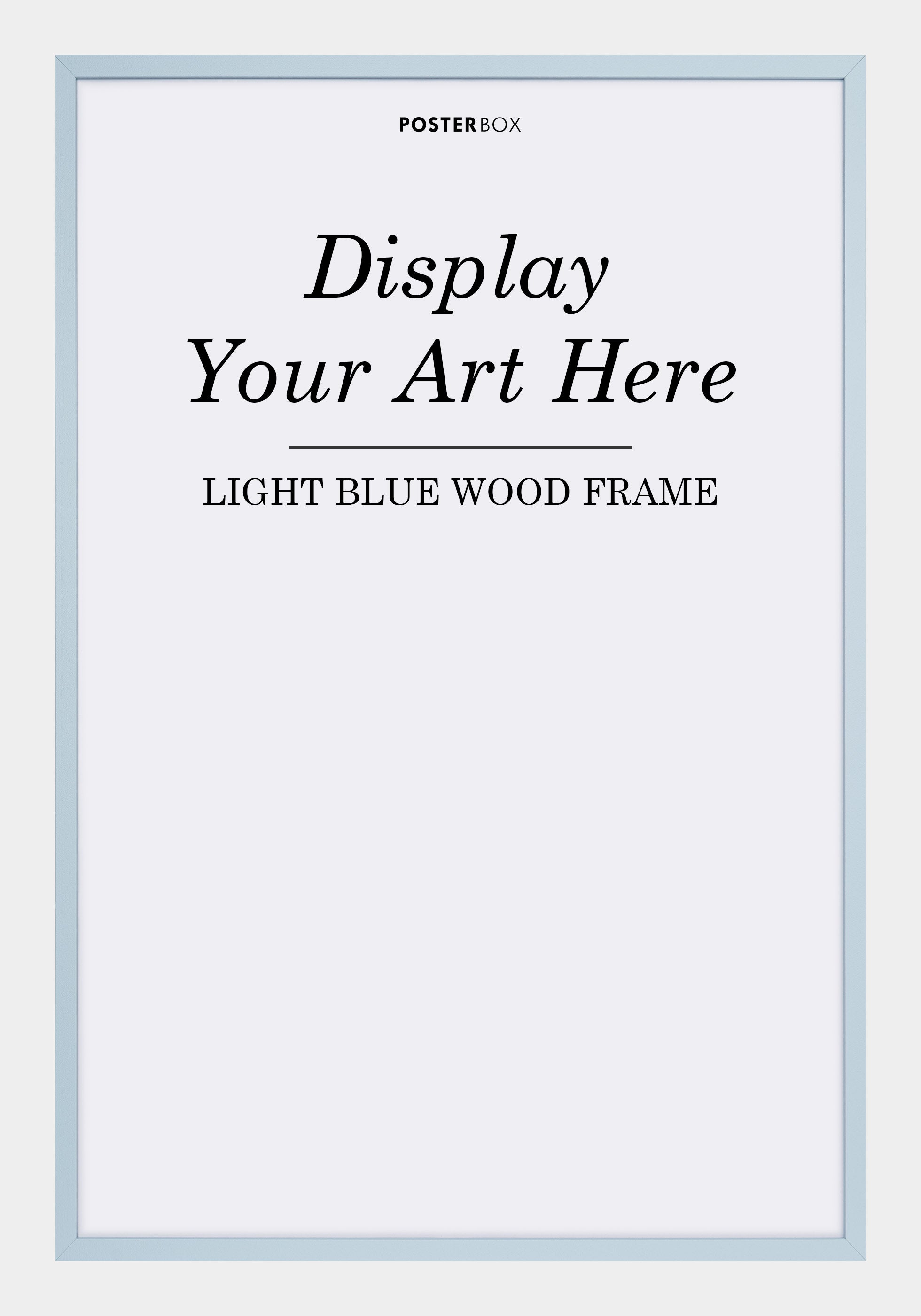 Light Blue Wood Frame