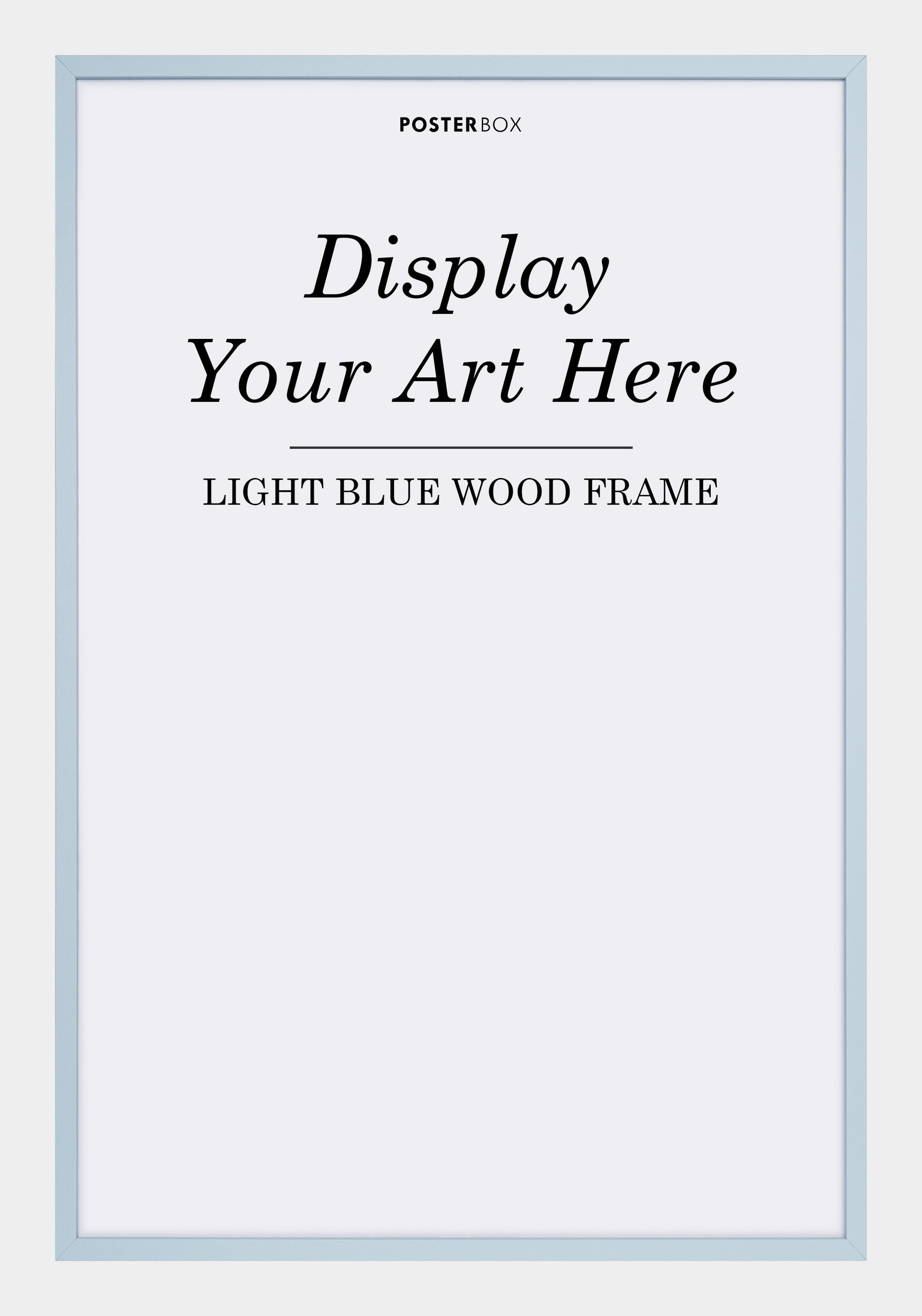 Light Blue Wood Frame