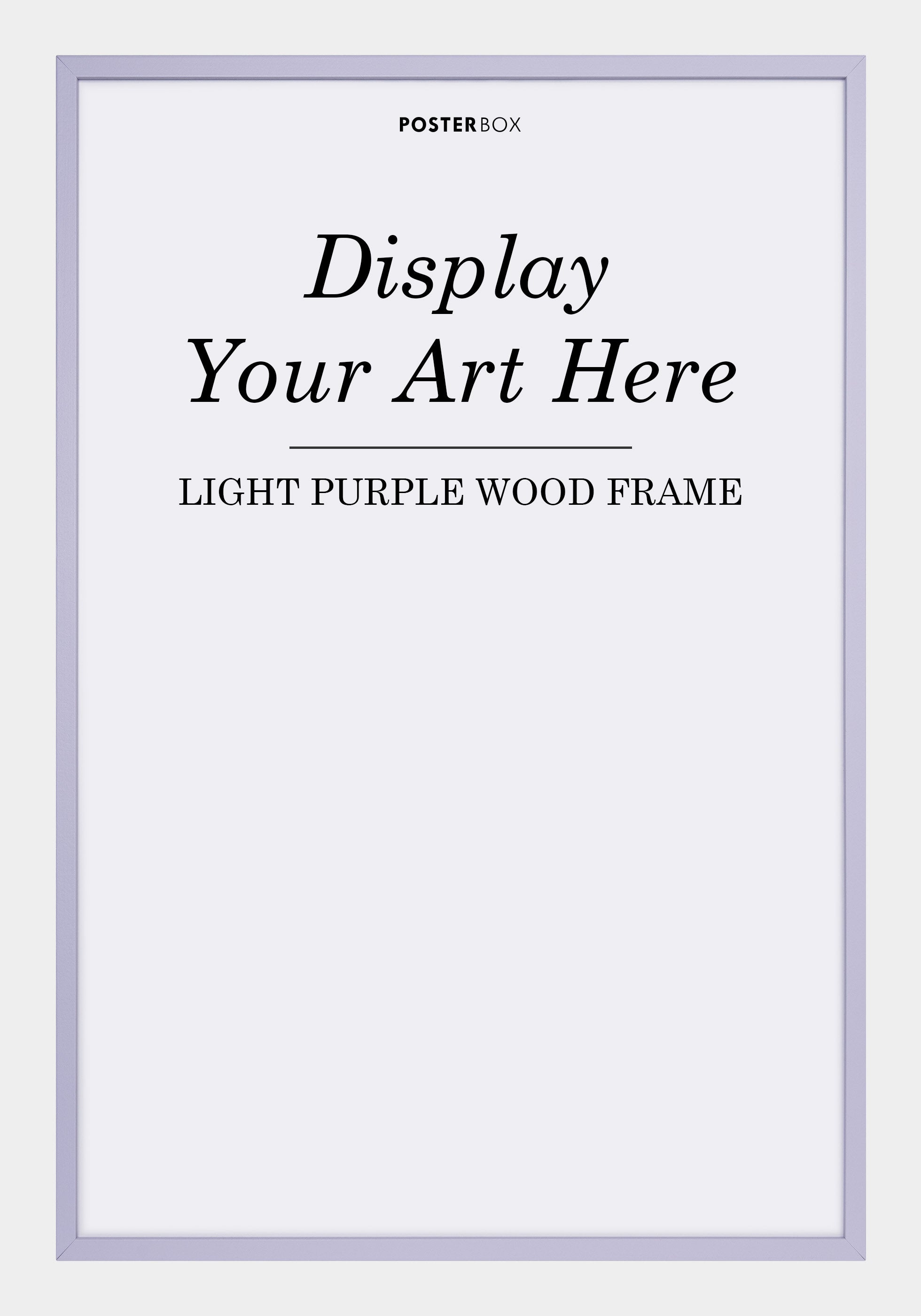 Light Purple Wood Frame