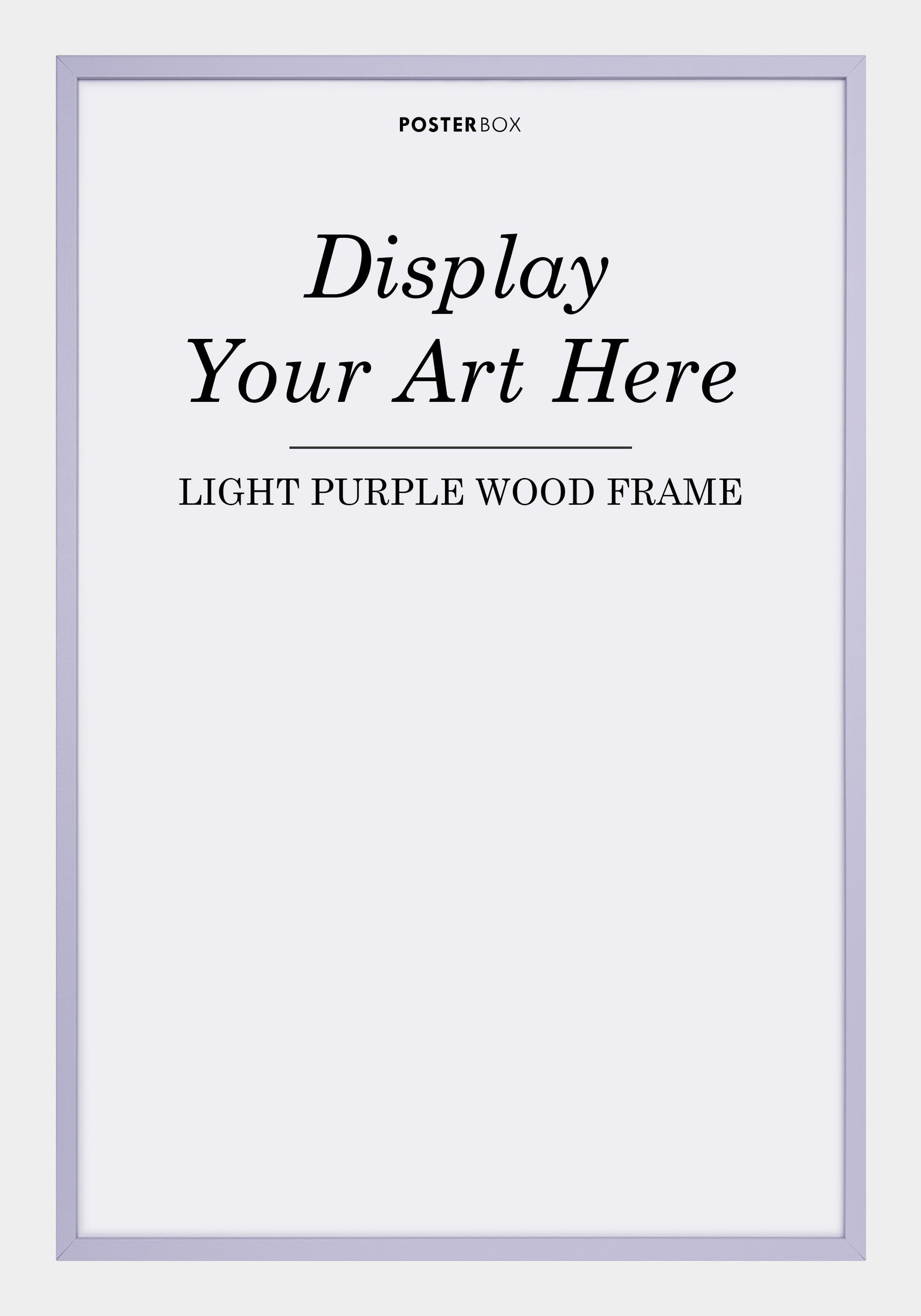 Light Purple Wood Frame