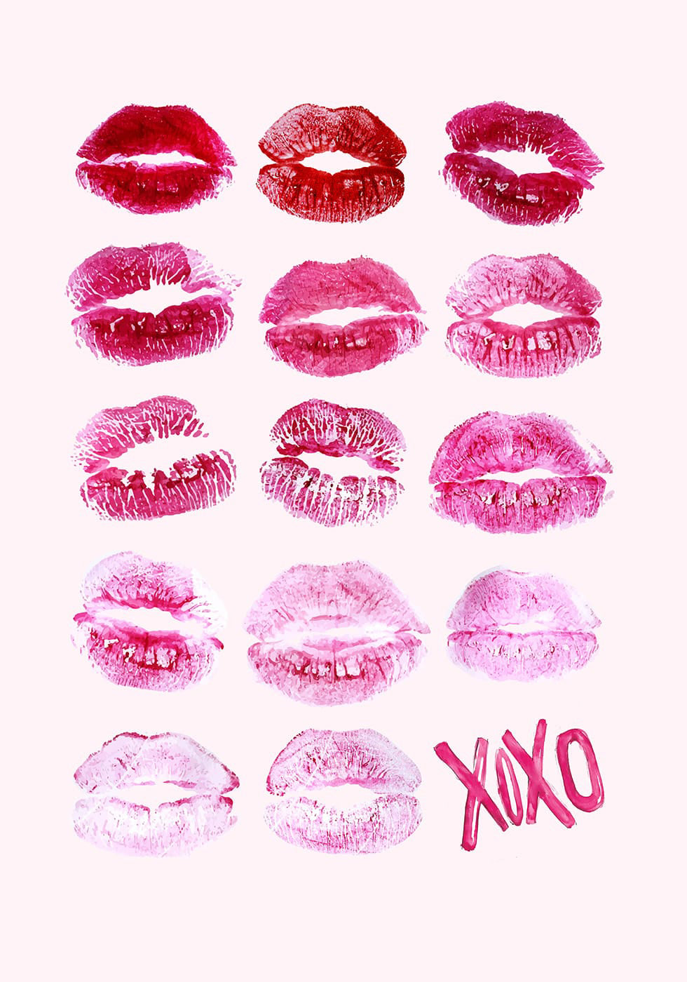XOXO Lips Poster