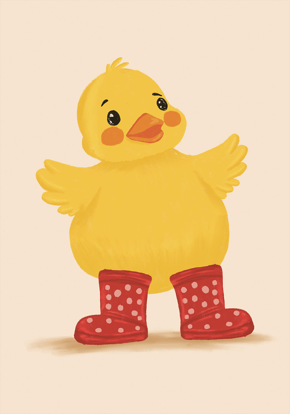 Little Duck in Red Boots Poster