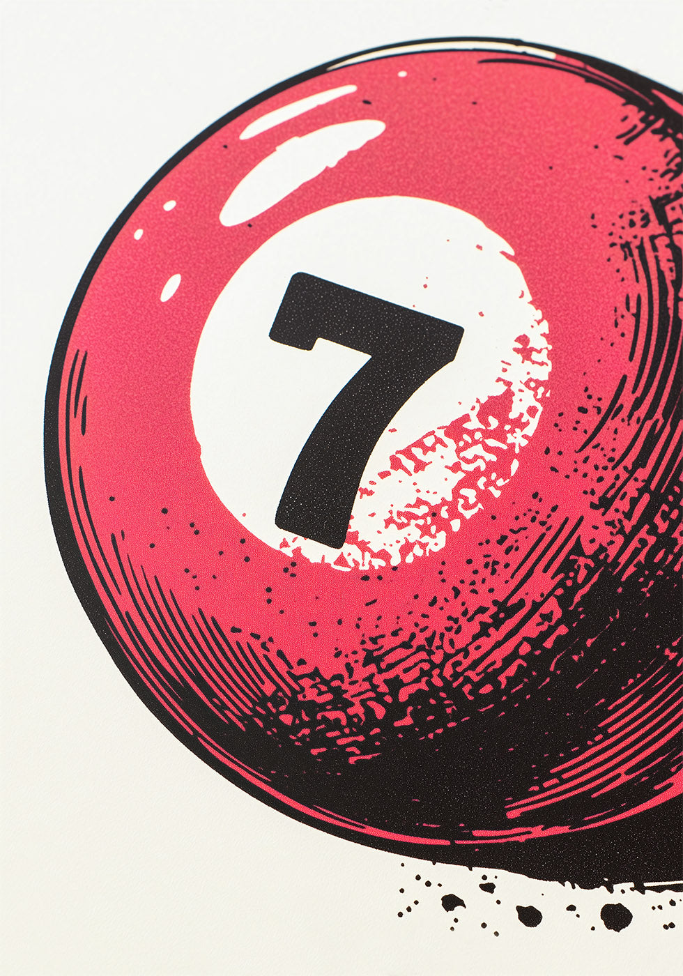Lucky Number 7 Ball Poster