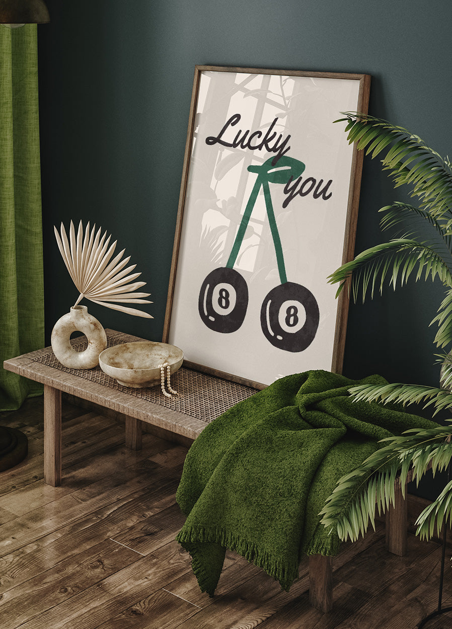 Lucky You Cherry Poster