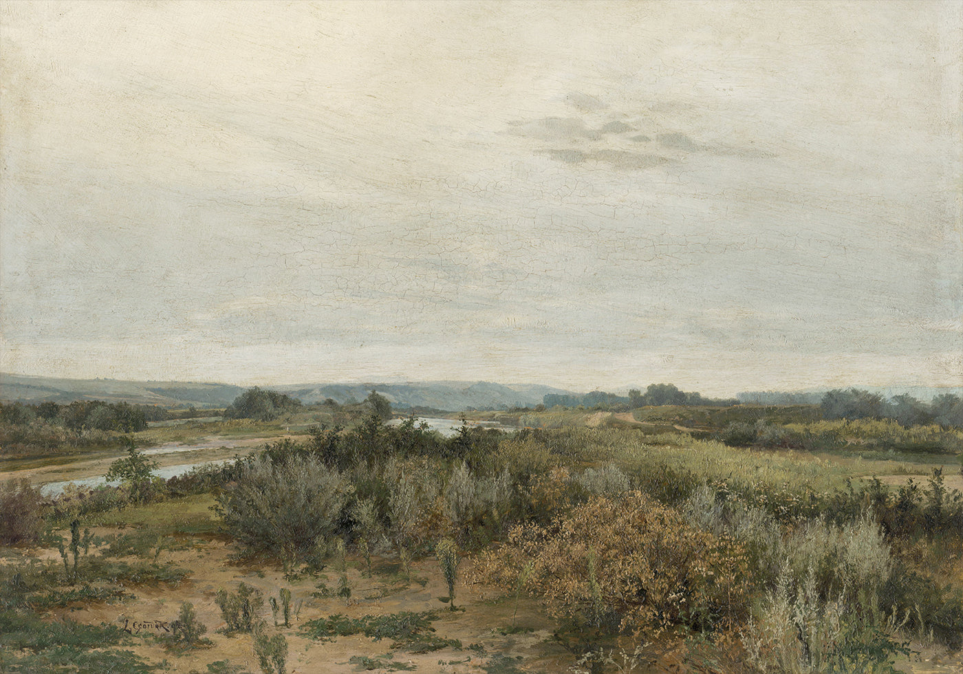 East Slovak Landscape by Ľudovít Čordák Poster