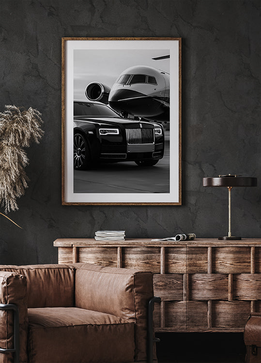 Luxury Lifestyle Black & White Poster