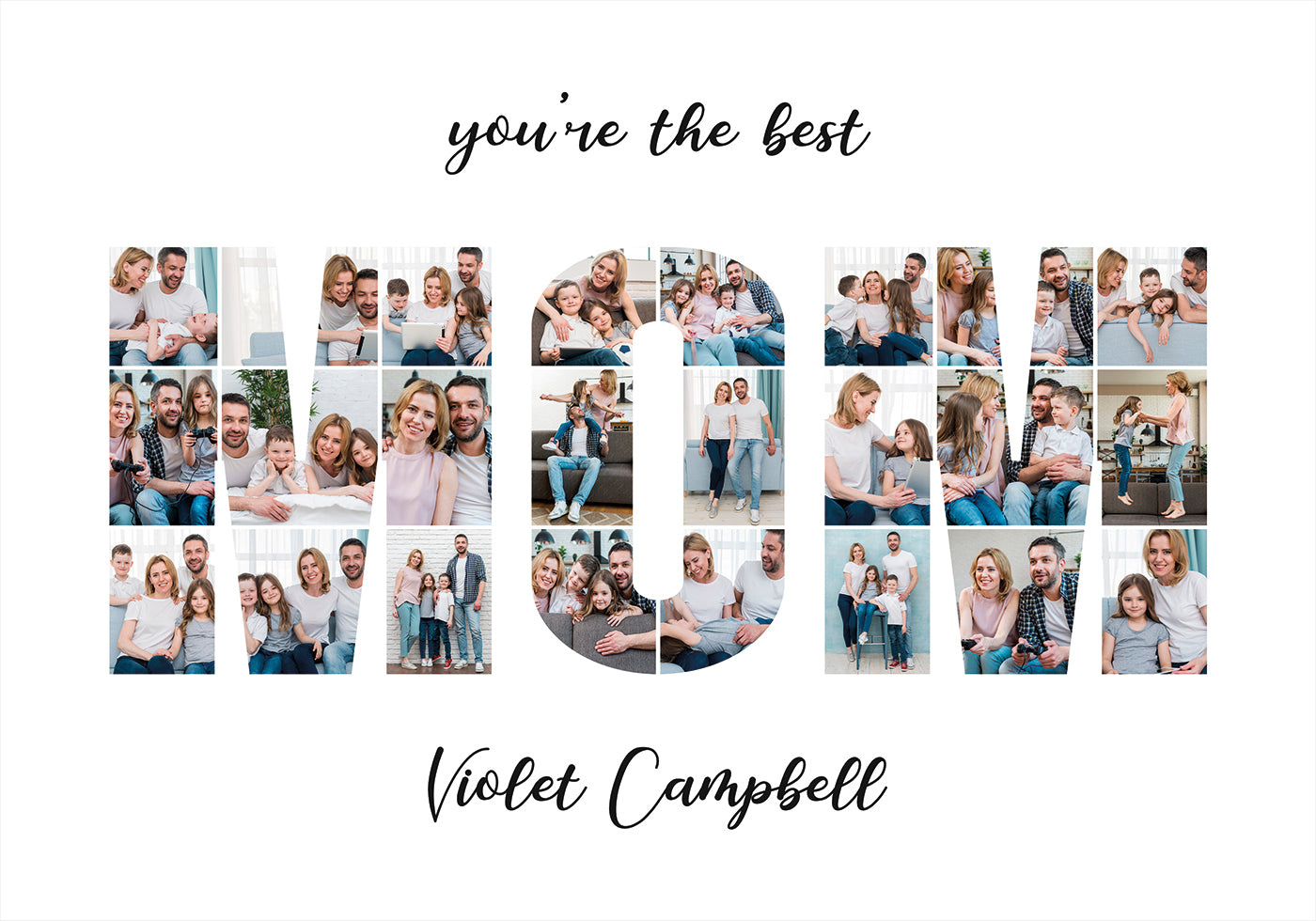 MOM Photo Collage Personal Poster