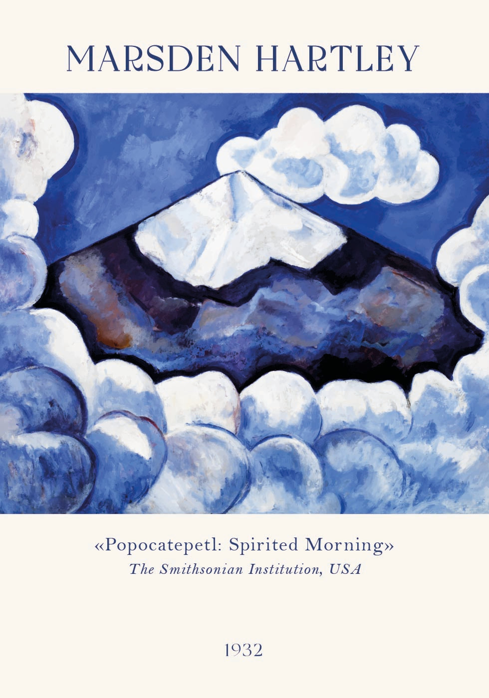 Popocatepetl, Spirited Morning, Marsden Hartley Poster