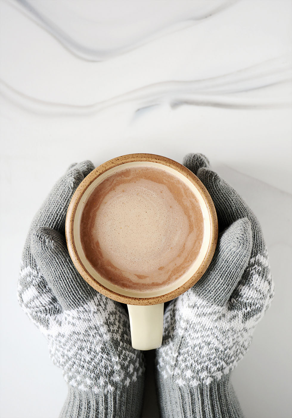 Cozy Mittens and Hot Chocolate Poster