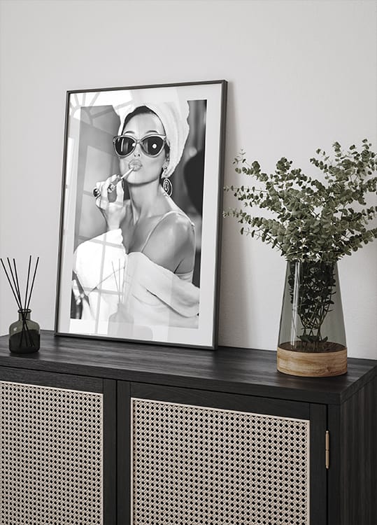 Audrey Hepburn BW Poster