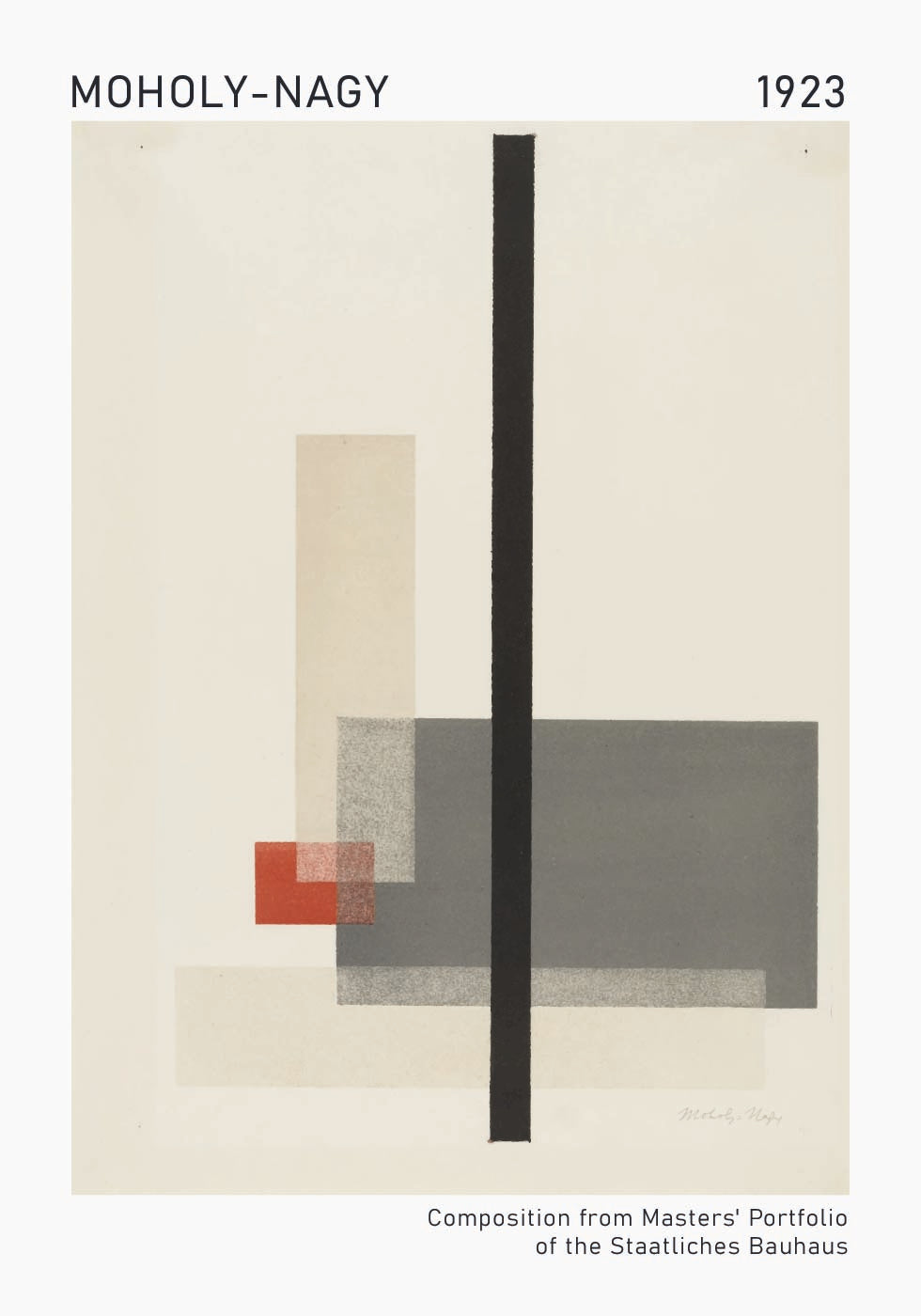 Moholy-Nagy, Bauhaus Composition Poster
